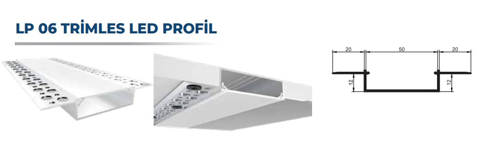 LP 06 TRİMLES LED PROFİL
