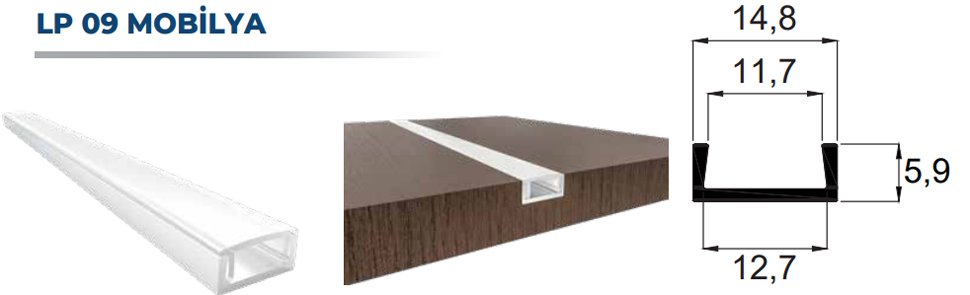 LP 09 MOBİLYA LED PROFİL